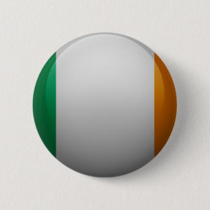 Flag of Ireland 6 Cm Round Badge
