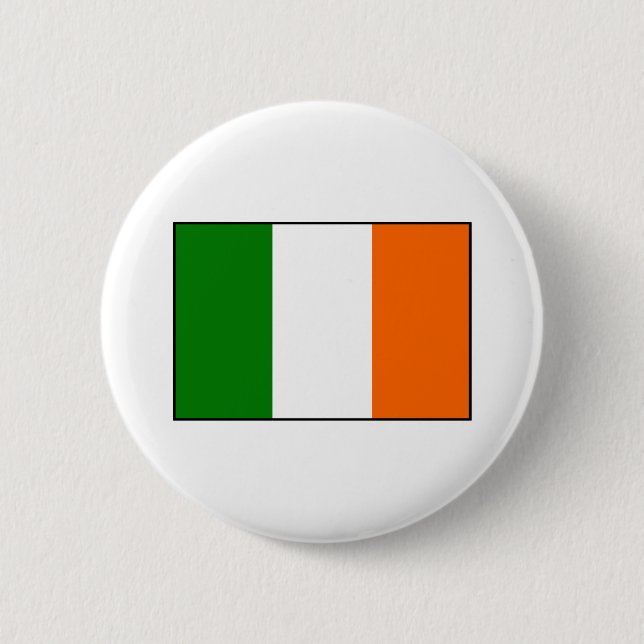 Flag of Ireland 6 Cm Round Badge (Front)