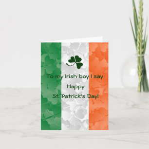Flag of Ireland and Irish pride Card