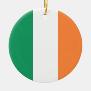 Flag of Ireland Ceramic Tree Decoration