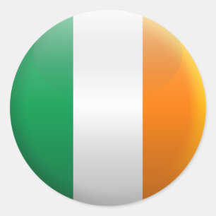 Flag of Ireland Classic Round Sticker
