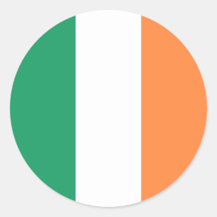 Flag of Ireland Classic Round Sticker