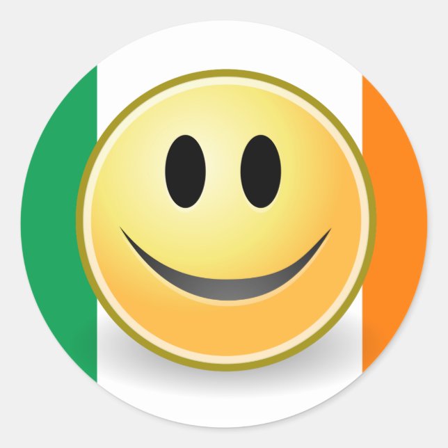 Flag of Ireland Face Sticker (Front)