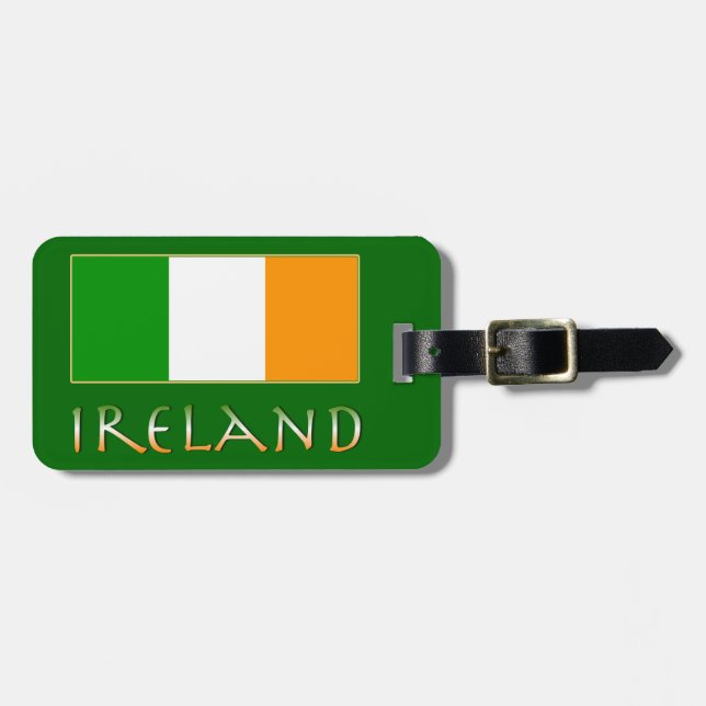 Flag of Ireland Luggage Tag (Front Horizontal)
