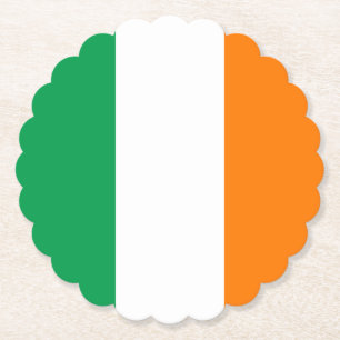 Flag of Ireland Paper Coaster