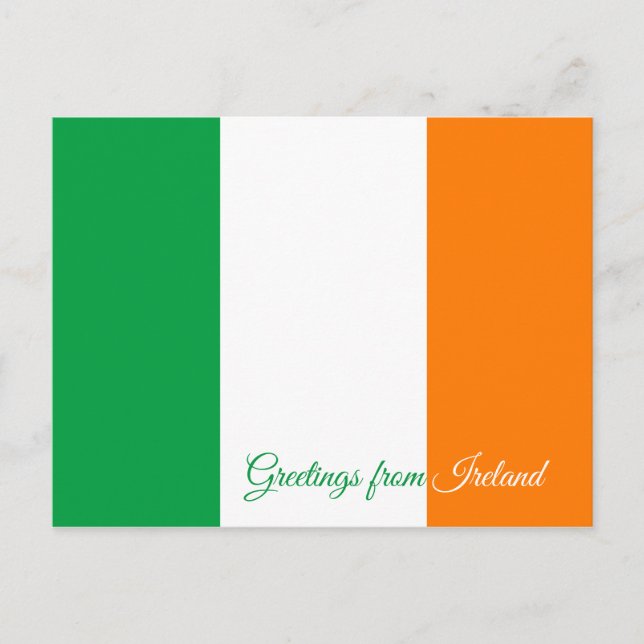 Flag of Ireland Postcard (Front)