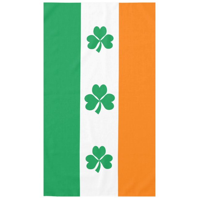 Flag of Ireland Shamrock Tablecloth (Front)