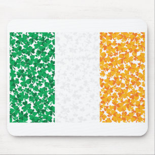 Flag of Ireland Shamrocks Mouse Pad