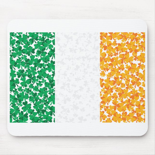Flag of Ireland Shamrocks Mouse Pad (Front)