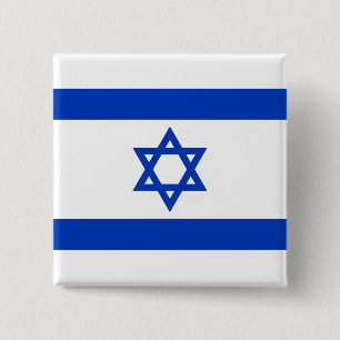 Flag of Israel 15 Cm Square Badge