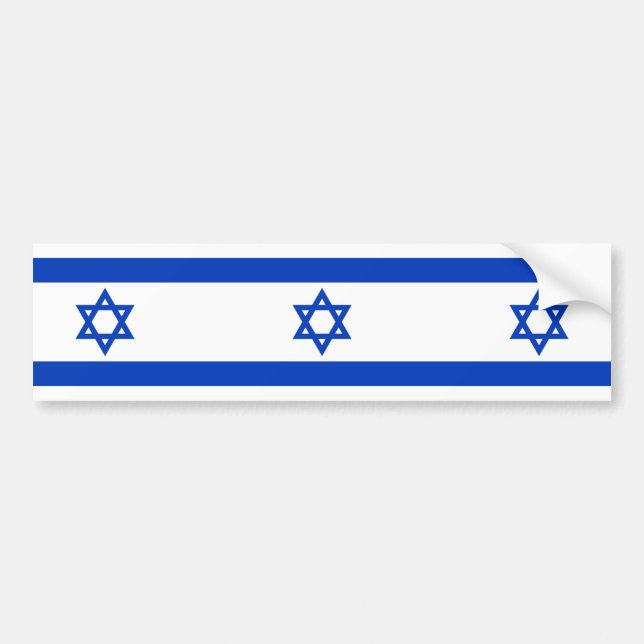 Flag of Israel Bumper Sticker (Front)