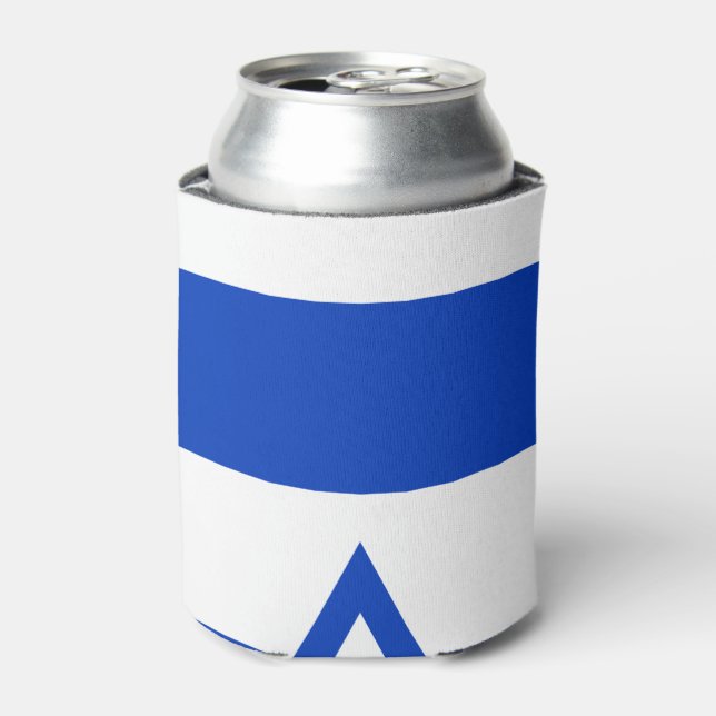 Flag of Israel Can Cooler (Can Front)