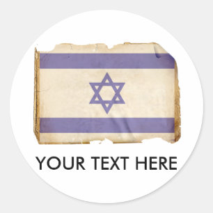 Flag of Israel Classic Round Sticker
