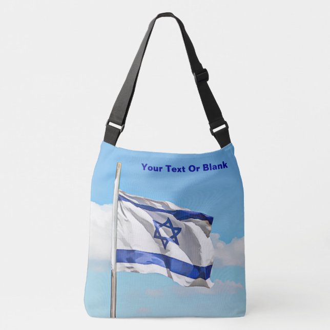Flag Of Israel Crossbody Bag (Front)