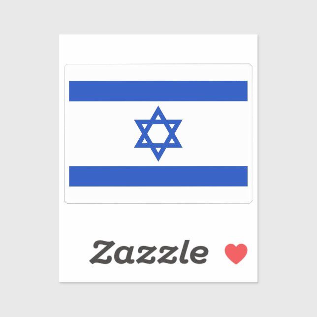 Flag of Israel custom-cut  (Sheet)