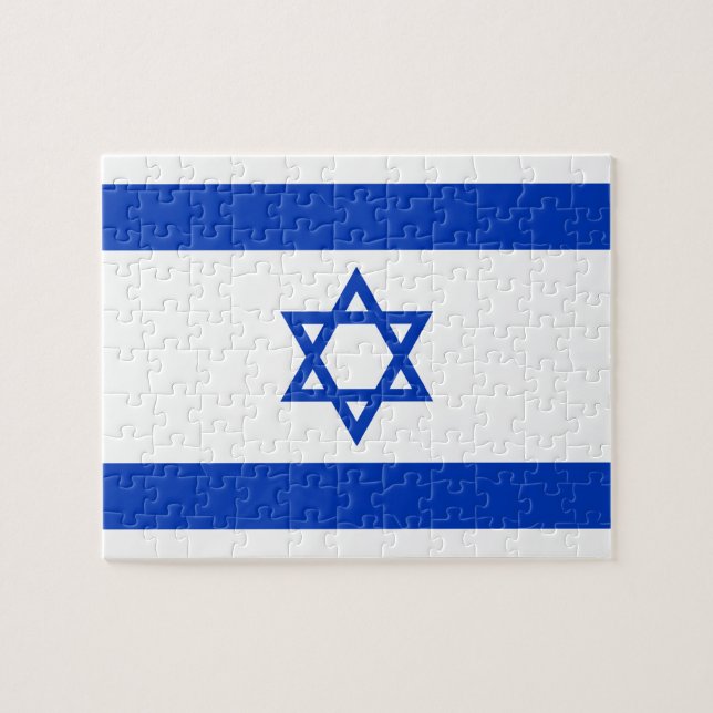 Flag of Israel Jigsaw Puzzle (Horizontal)