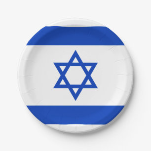 Flag of Israel Paper Plate