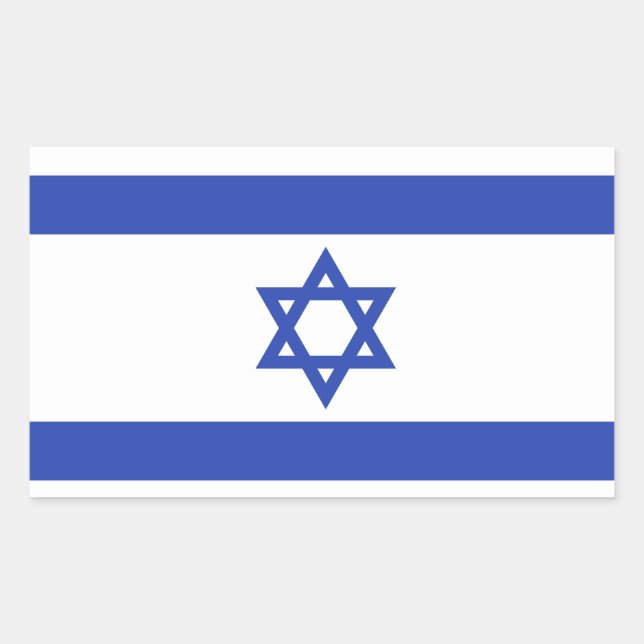 Flag of Israel Rectangular Sticker (Front)