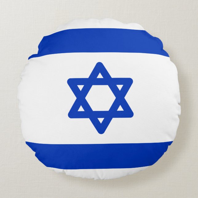 Flag of Israel Round Cushion (Front)