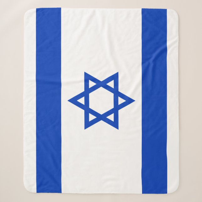 Flag of Israel Sherpa Blanket (Front)