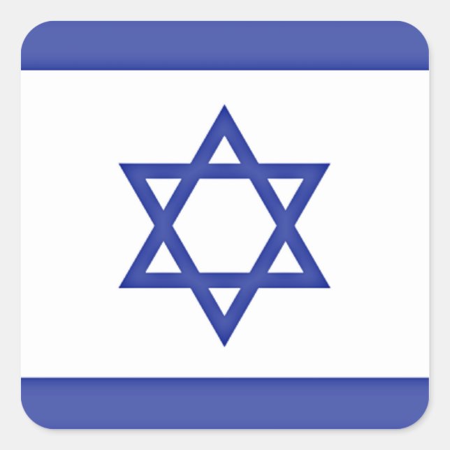 Flag of Israel Square Sticker (Front)