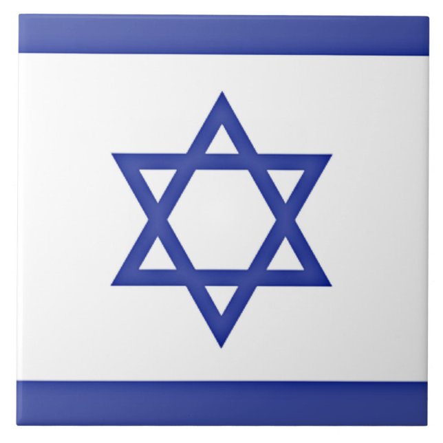 Flag of Israel  Tile (Front)