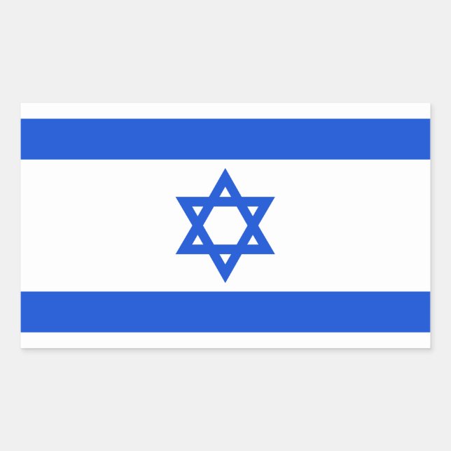 Flag of Israeli Rectangular Sticker (Front)