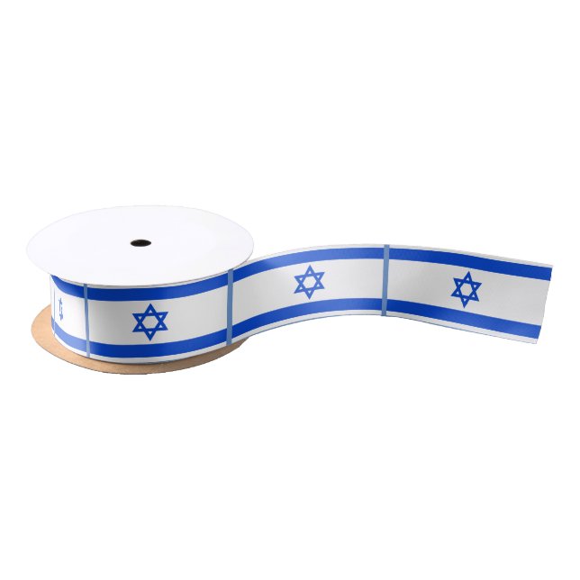 Flag of Israeli Satin Ribbon (Spool)