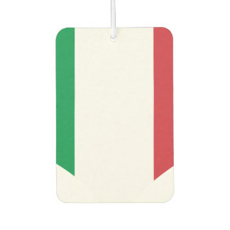Flag of Italian on metal background Car Air Freshener