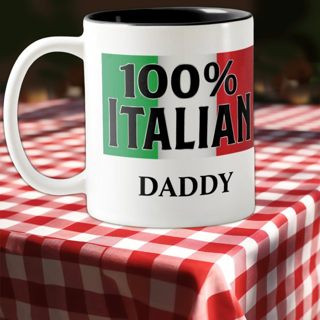 Flag of Italy 100% Italian Mug (Creator Uploaded)