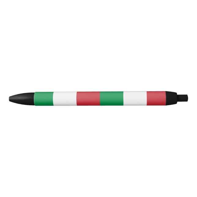 Flag of Italy Black Ink Pen (Front)