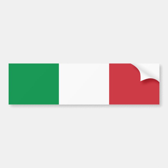 Flag of Italy Bumper Sticker (Front)