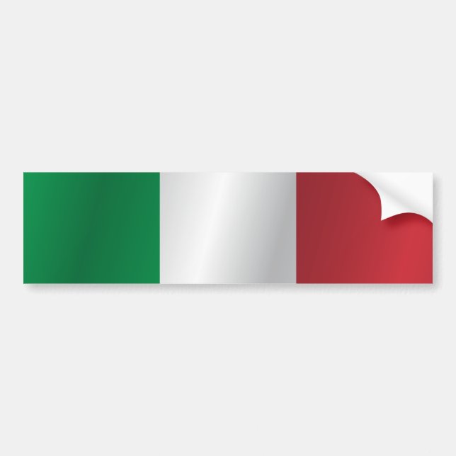 Flag of Italy Bumper Sticker (Front)