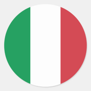 Flag of Italy Classic Round Sticker