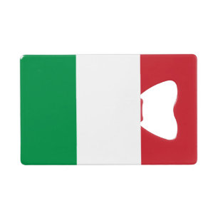 Flag of Italy Credit Card Bottle Opener