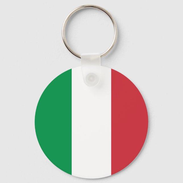 Flag of Italy Key Ring (Front)