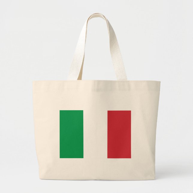 Flag of Italy Large Tote Bag (Front)