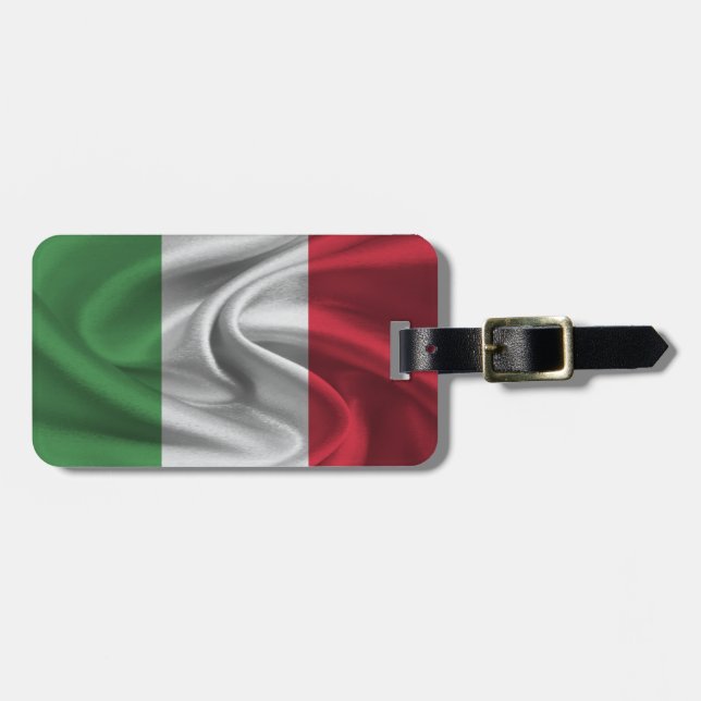 Flag Of Italy Luggage Tag (Front Horizontal)