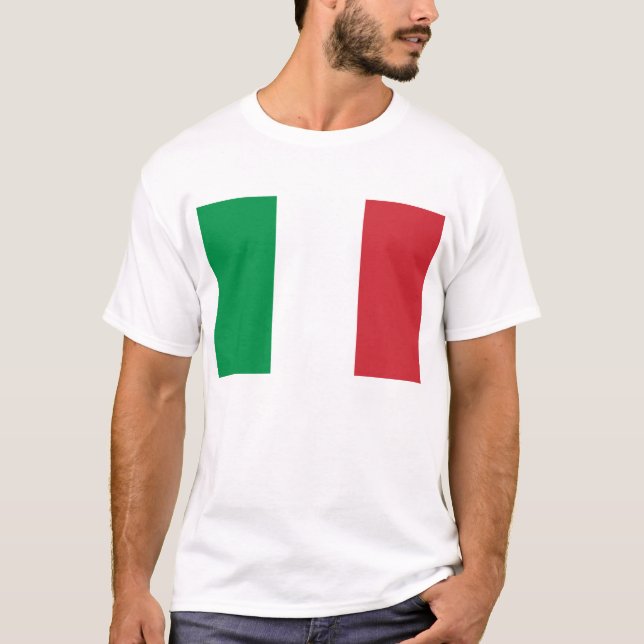 Flag of Italy Men's Basic T-Shirt (Front)