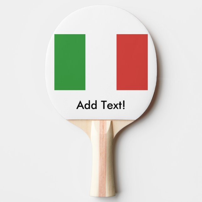 Flag of Italy Ping Pong Paddle (Front)