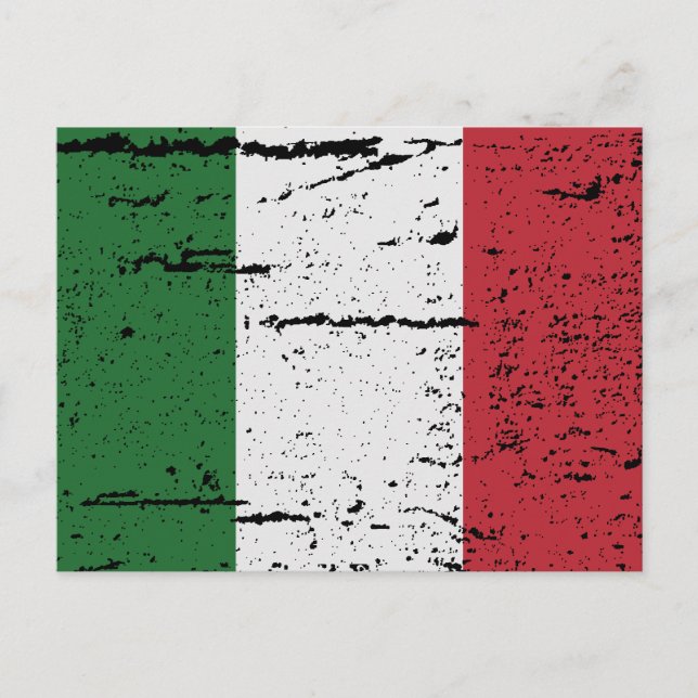 FLAG OF ITALY POSTCARD (Front)