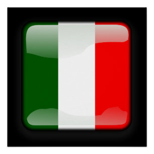 Flag of Italy Poster