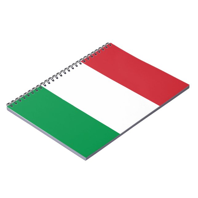 Flag of Italy Spiral Notebook (Left Side)