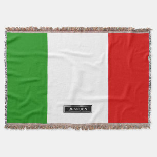 Flag of Italy Throw Blanket