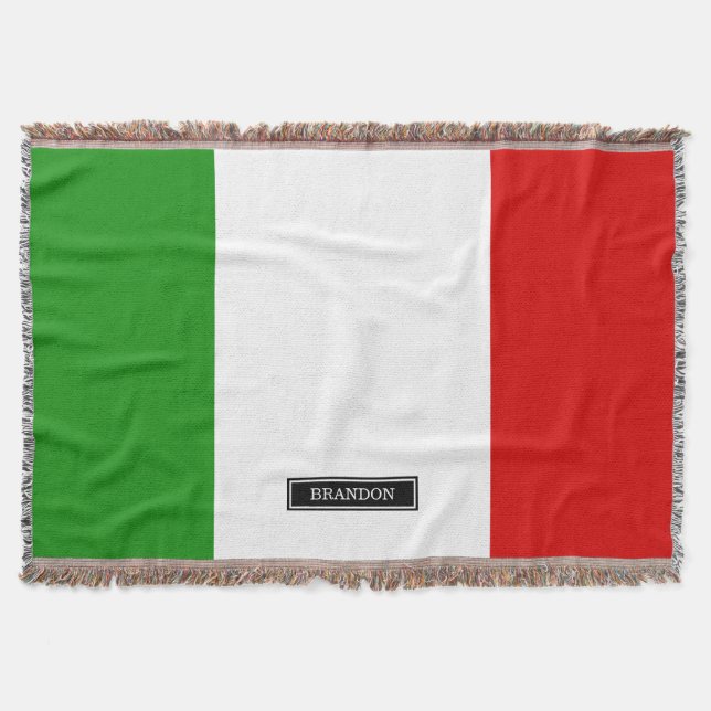 Flag of Italy Throw Blanket (Front)