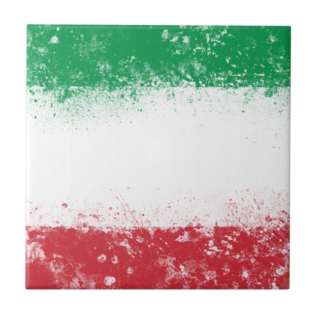 Flag of Italy Tile (Front)