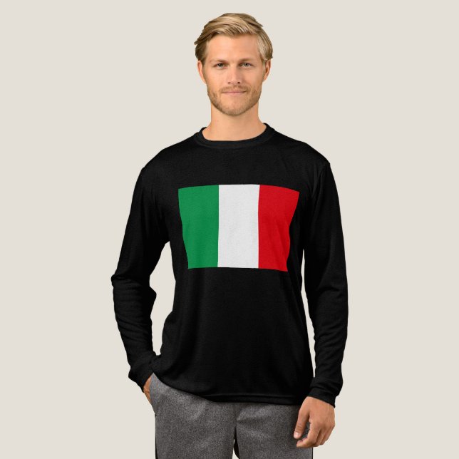 Flag of Italy Tri-Blend Shirt (Full Front)