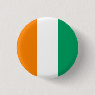 Flag of Ivory Coast 3 Cm Round Badge