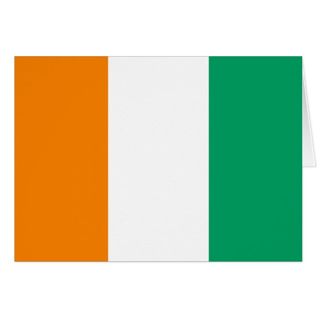 Flag of Ivory Coast - Drapeau de la Côte d'Ivoire (Front Horizontal)