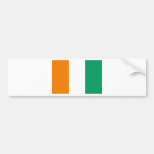 Flag of Ivory Coast - Drapeau de la Côte d'Ivoire Bumper Sticker